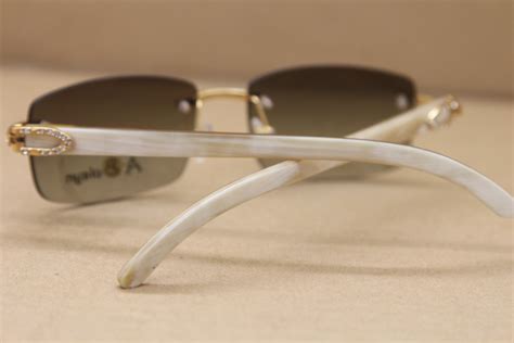 cartier white horn glasses|cartier glasses genuine horn.